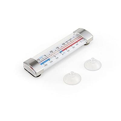 TruTemp Freezer/Refrigerator Thermometer, Stainless Steel