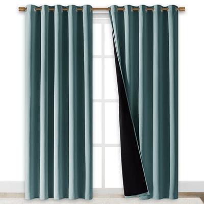  NICETOWN Outdoor Curtain Grommet Top and Bottom, Thermal  Insulated Keeps The Rain Out Versatile Vertical Drape, Blackout Heavy  Weight Wind Break Outdoor Drapery (52 by 108 inches,1 Piece, Tan-Khaki) :  Patio