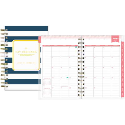 Blue Sky, BLS103623, Day Designer Navy Strip Weekly/Monthly Planner, 1  Each, Multi 