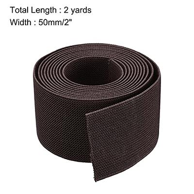 Knit Elastic 2 Inch Wide Black Heavy Stretch High Elasticity Knit Elastic  Band 5 Yards