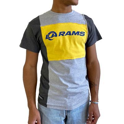Refried Apparel Black/Heathered Gray Los Angeles Chargers Sustainable Split T-Shirt