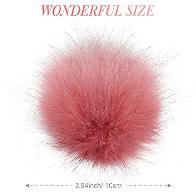 Faux Fur Pom Pom Ball DIY Fur Pom Poms for Hats Shoes Scarves