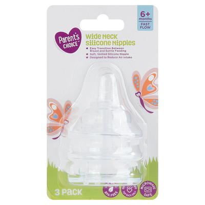 Parent's Choice 9oz Stainless Steel Single Wall Wide Neck Baby Bottle, Ages  0+ Months