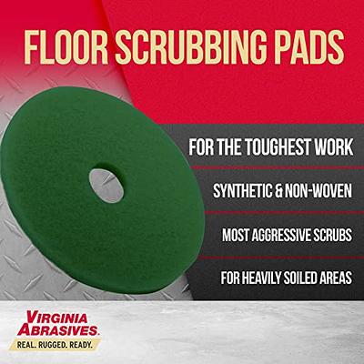 Boardwalk Heavy-Duty Scrubbing Floor Pads, 20 Diameter, Green, 5/Carton