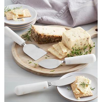 White Marble Cheese Knife Set, White