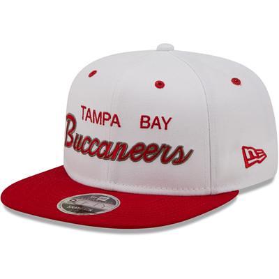 Men's New Era White/Red Tampa Bay Buccaneers Banger 9FIFTY Trucker Snapback Hat