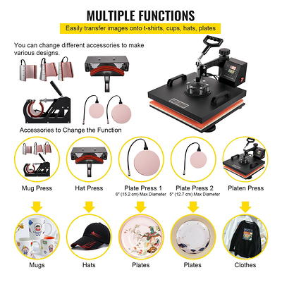 Calogy Mini Heat Press, Heat Transfer Machine, Constant Temp Control