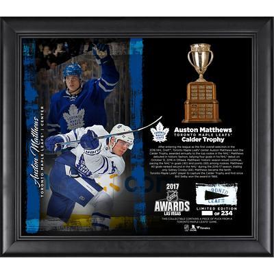 Auston Matthews Toronto Maple Leafs Framed 15 x 17 Impact Player Collage with A Piece of Game-Used Puck - Limited Edition 500