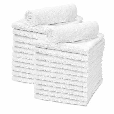 TALVANIA White Cotton Washcloths - Pack of 24 - Super Absorbent Bathroom  Face Towels - 12 x12” Terry Bath Wash Cloth Set - Spa Home Cleaning Towel  Multi-Purpose - 100% Ring Spun Cotton - Yahoo Shopping