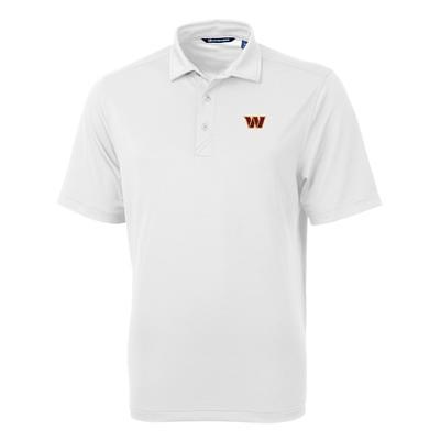 Men's Cutter & Buck White Cincinnati Bengals Helmet Virtue Eco Pique Recycled Polo Size: Small