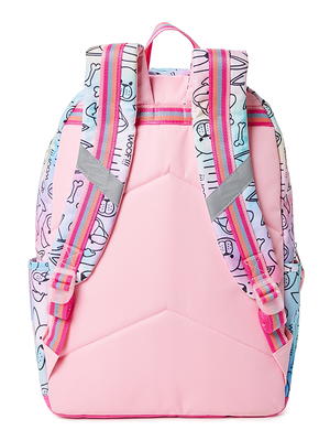 Wonder Nation Children's Backpack with Lunch Box and Pencil Case 3-Piece  Set Pink Leopard Tie Dye 