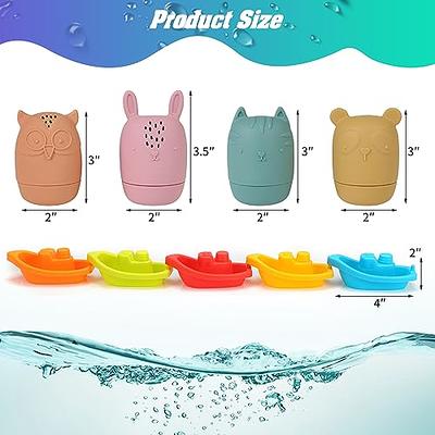  Bath Toys Floating Boats with Bathing Spoon, 11 PCS Bathtub  Mold Free Bath Toy for Babies Water Table Toys Toddler Birthday Gift for  Preschool Boys/Girls : Toys & Games