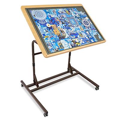 ALL4JIG 1500PCS Portable Puzzle Table with Legs, 25x34Adjustable Jigsaw  Wooden Puzzle Board with 4 Drawers & Cover Birthday Gift for mom