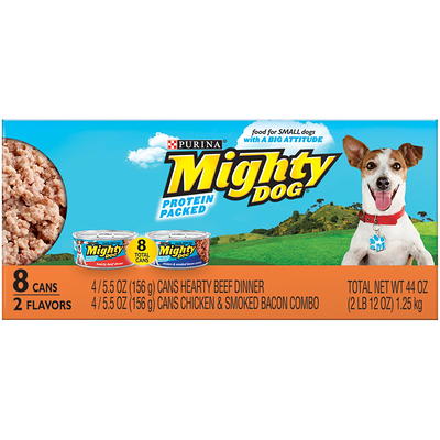 Mighty dog deals hearty beef dinner