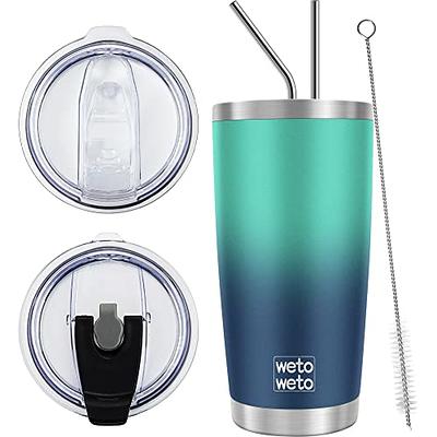 24oz. Double Wall Travel Tumbler with Lid & Straw