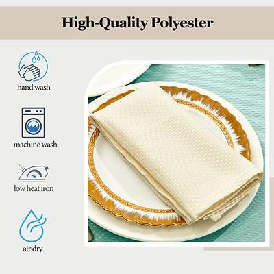 Mebakuk Cloth Napkins Set of 12, Premium 17 x 17 Inch Solid Washable Small  Triangle Weave Napkins, Soft Table Napkin for Wedding Party Restaurant