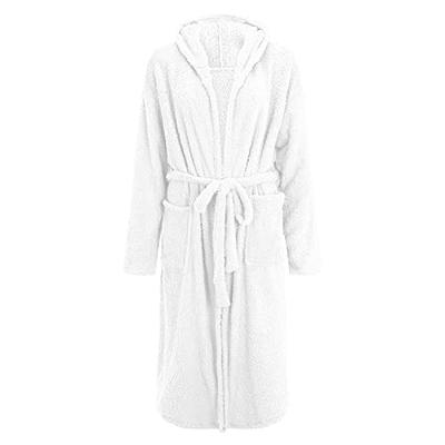 AMDBEL Robes for Women Bathrobe With Hood,Pink Robes for Women Plus Size,  Women's Warm Fleece Winter Robe with Hood, Long Plush Hooded Bathrobe -  Yahoo Shopping