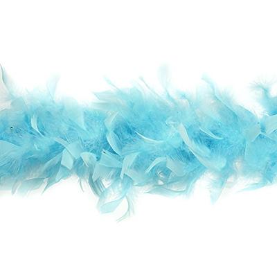 ZUCKER Turkey Feather Chandelle Boa - (72 Inch) Medium Weight Feather Boas  for Party- Roaring 20's Costume, Mardi Gras Boa Light Turquoise - Yahoo  Shopping