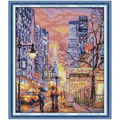 Maydear Cross Stitch Kits Stamped Full Range of Embroidery Starter Kits for Beginners  DIY 11CT 3 Strands - Mouse on The Moon 14.6×18.9(inch) - Yahoo Shopping