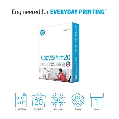 HP Copy & Print20, 20lb, 8.5 x 11, 500 Sheets - Yahoo Shopping