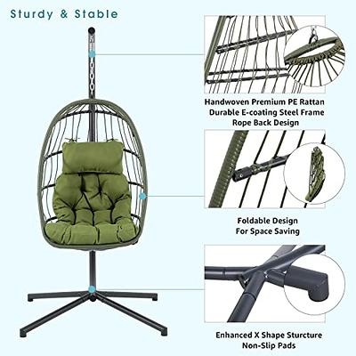 Hammock Swing Chair Cushion, Hanging Basket Seat Cushion Pillow, Soft Hanging Egg Chair Back Cushions Pads, for Indoor and Outdoor Garden Offices (