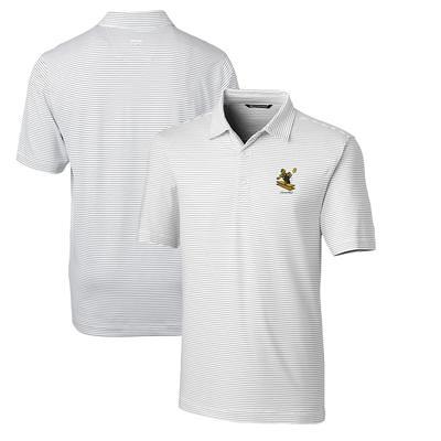 Atlanta Falcons Cutter & Buck Throwback Logo Forge Pencil Stripe Stretch  Polo - White