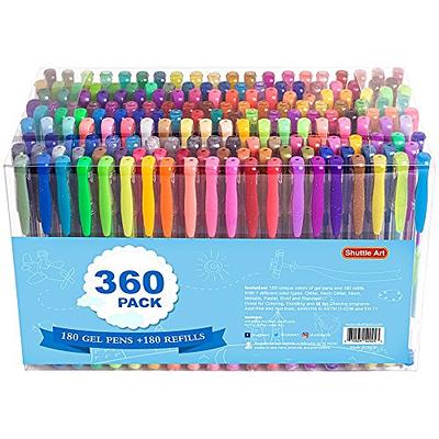  Oficrafted 160 Pack Gel Pen Sets for Adult Coloring Books,  Colored Gel Pens with 40% More Ink, Gel Coloring Pens with Travel Case for  Artists and Kids Drawing Doodling Journaling 