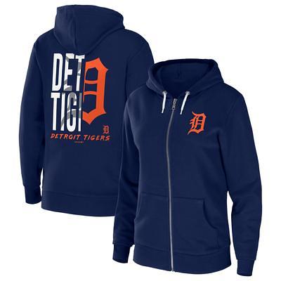 New Era Women's Navy Detroit Tigers Colorblock Full-Zip Hoodie