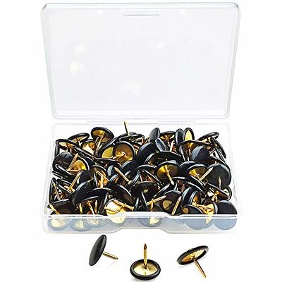 LAGEBONA 120 Count Push Pins,Black Thumb Tacks,Suitable for Cork