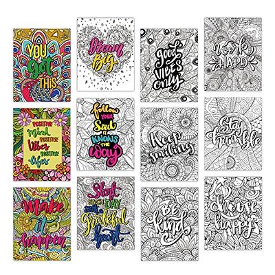 ZOIIWA 24 Pack Inspirational Positive Coloring Posters Mandala Coloring  Posters for Adults Teens Kids 11 x 8.6 Think Positive Coloring Book  Mandala Coloring Art Craft Activity for Home Classroom - Yahoo Shopping