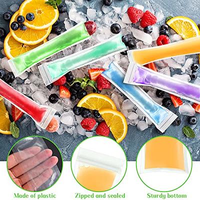 Summer Disposable Ice Popsicle Mold Bag Ice Pop Zip Sealed Freezer