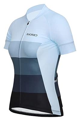 Sundried Women's Ice Blue Cycle Jersey Short Sleeved Road Cycling