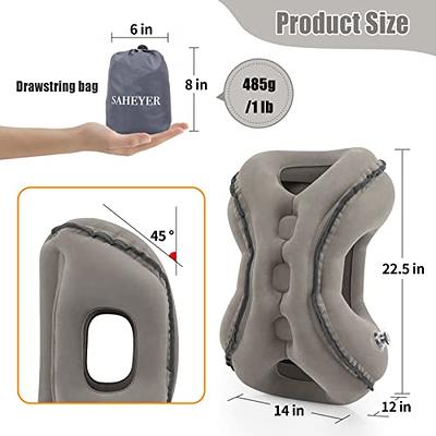 Pvc Inflatable Travel Sleeping Pillow Portable Cushion Neck Pillow Resting  Pillow On Airplane Car Bus Pillow Head Support Pillow