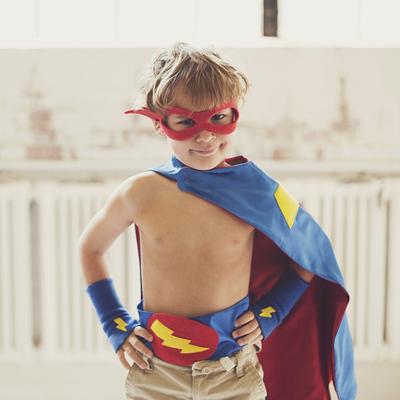 Kids Superhero Costume - Childrens Super Hero Cape Set Includes Cape Plus 3 10 Choices Fast Halloween Ready -
