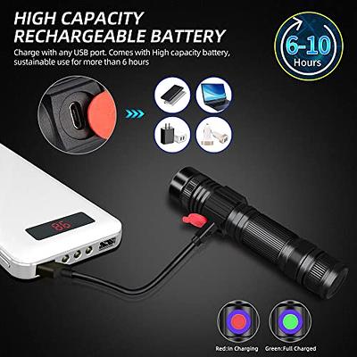 365nm UV Flashlight with White Light, Rechargeable Black Light Torch for Resin Curing, Rocks Searching, Scorpion & Pet Urine Finding(battery Not