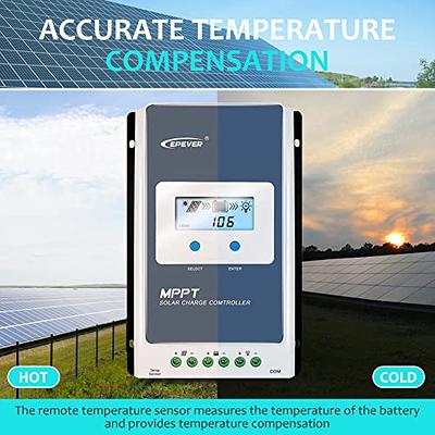 Epever MPPT Solar Charge Controller 40A+RTS+MT50 12V/24V Solar Panel Max PV  100V