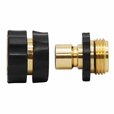 Triumpeek 3/4 Garden Hose Connector, 9 Pieces Garden Hose Quick Connect  Fittings, Male and Female Quick Release Garden Hose Connector - Yahoo  Shopping
