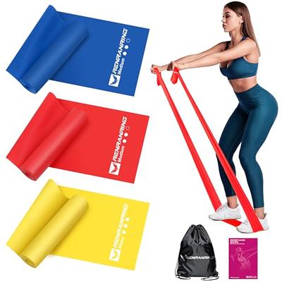 Resistance Bands for Physical Therapy Women, Extended 5.9Ft Exercise  Stretch Bands for Yoga, Pilates, Rehab, Fitness and Strength Training,  Elastic Workout Bands with Training Poster(Red) - Yahoo Shopping