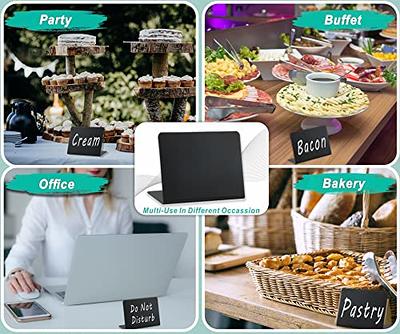 54-Piece Set of Mini Chalkboard Signs for Food: 20 Erasable Chalk Board  Table Sign Labels, 2 White Markers, 32 Removable Stickers, Display Stand  Tags for Buffet, Party, Wedding, Bakery, Tabletop Menu - Yahoo Shopping