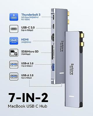 Adaptador USB C Hub para MacBook Pro 13,15,16