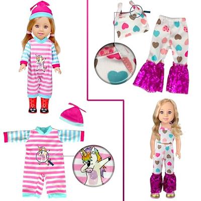  ReeRaa 20 pcs 18 inch Doll Clothes and Accessories for