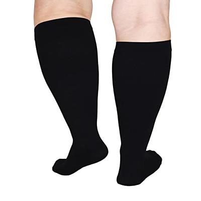 2 Pairs Thigh High Men's Compression Socks 20-30 mmHg Compression
