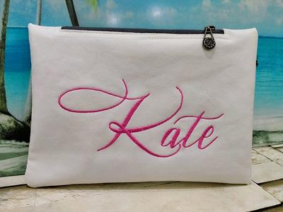 Custom Bridesmaid Make Up Gift Bag with Name