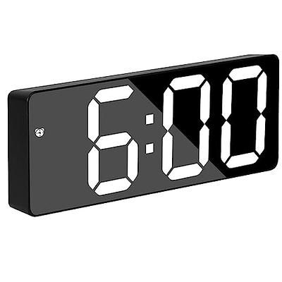 .Bedside Small Silent No-Tick Alarm Clock Quartz Battery Operated Wake Up  Clock.