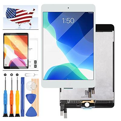  A-MIND for iPad 7 ipad 2019 10.2 A2197 A2198 A2200 Touch Screen  Replacement （ LCD not Included, No Instructions） Front Glass Panel  Replacement，with Free Tool Kits & Screen Protector(White) : Electronics