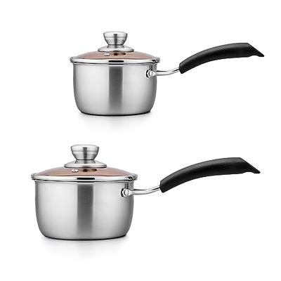 Caraway 2 Quart Whistling Tea Kettle - Durable Stainless Steel Tea Pot -  Fast Boiling, Stovetop Agnostic - Non-Toxic, PTFE & PFOA Free - Includes  Pot