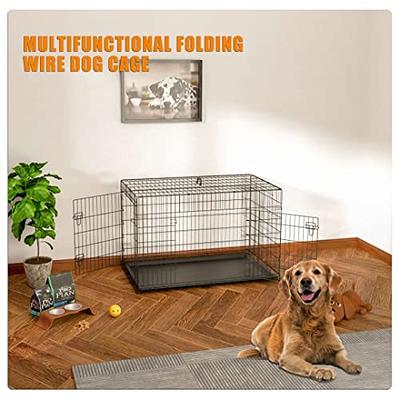 XXL Pet Crate Dog Bed Kennel Cage End Table Wood Oversized