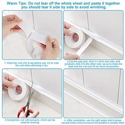 Waterproof Sealing Strip Self Adhesive Bathroom Kitchen Sealing Tape Strip  Sink Bath Caulk Strip PVC Household Wall Sticker Tape