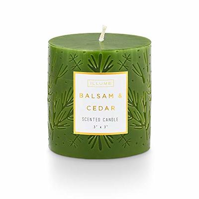 ILLUME Noble Holiday Balsam & Cedar Candle, 3x3 Pillar - Yahoo