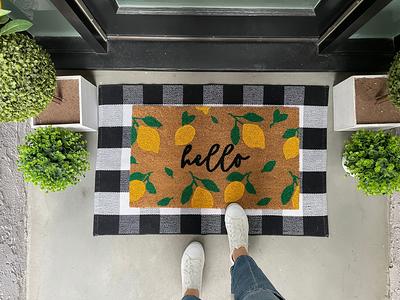 Lemon Doormat, Summer Doormat, Pattern Door Mat, Outdoor Welcome Decor,  Porch Double Doormats, Doormat - Yahoo Shopping